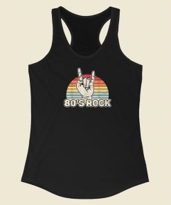 80s Rock Band Vintage Racerback Tank Top