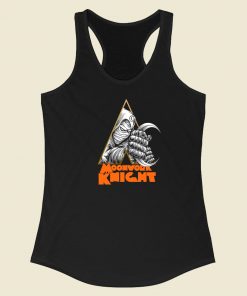 A Moonwork Knight Graphic 80s Racerback Tank Top