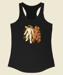 Astronaut Scuba Diving 80s Racerback Tank Top