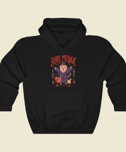 Black Meowgic Cute Evil Hoodie Style