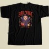 Black Meowgic Cute Evil 80s T Shirt Style