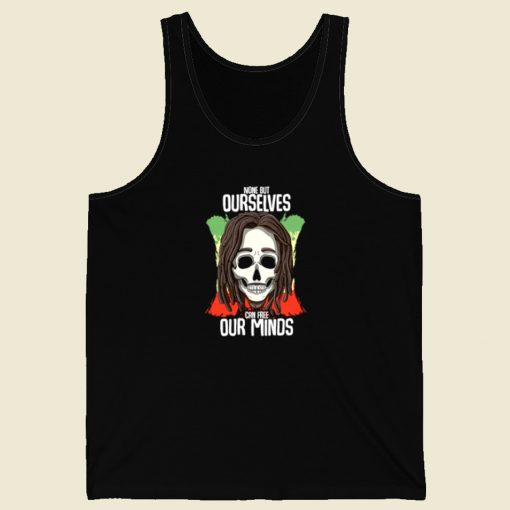 Bob Free Minds Skull 80s Tank Top