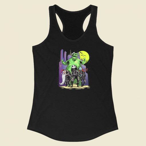 Boogie Busters Graphic 80s Racerback Tank Top