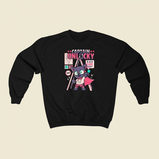 Captain KItty Unlucky 80s Sweatshirts Style