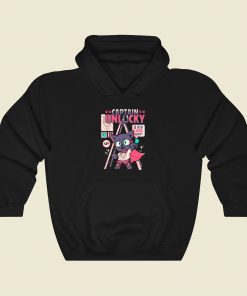 Captain KItty Unlucky Hoodie Style