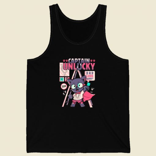 Captain KItty Unlucky 80s Tank Top