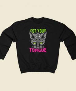 Cat Got Your Tongue 80s Sweatshirts Style