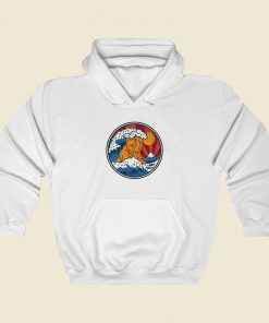 Catnagawa Wave Funny 80s Hoodie Style