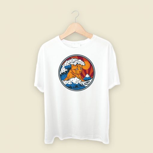 Catnagawa Wave Funny 80s T Shirt Style