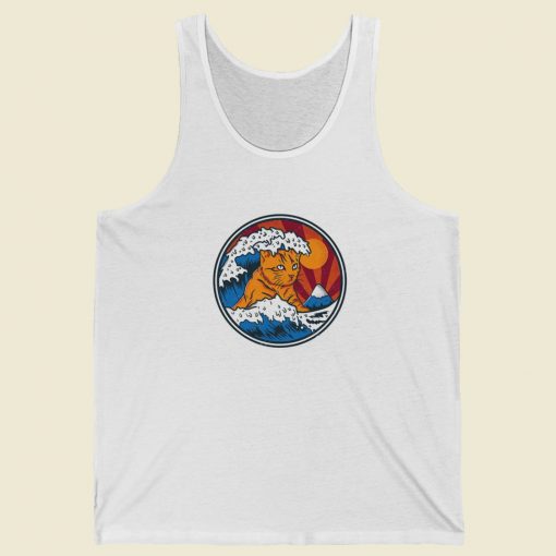 Catnagawa Wave Funny 80s Tank Top