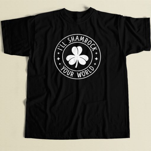 Clover Shamrock Lover 80s T Shirt Style