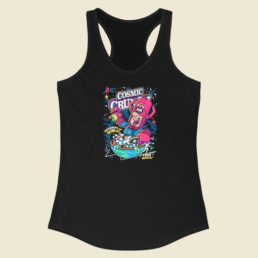 Cosmic Crunch Cereal 80s Racerback Tank Top