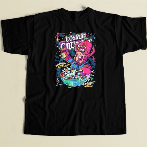 Cosmic Crunch Cereal 80s T Shirt Style