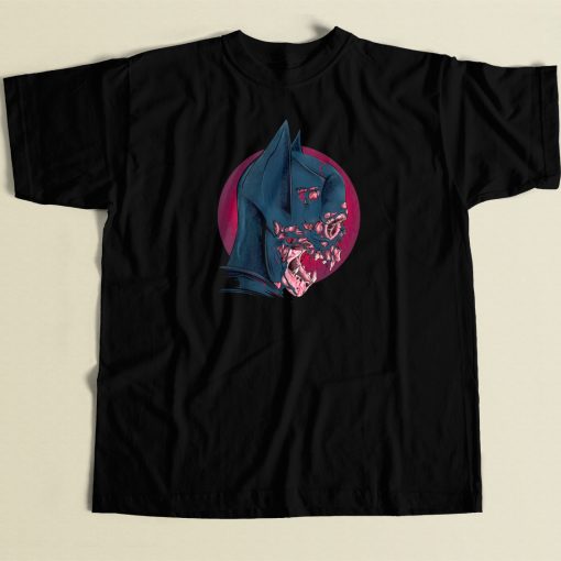 Dead Bat Head Graphic 80s T Shirt Style