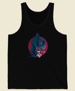 Dead Bat Head Graphic 80s Tank Top