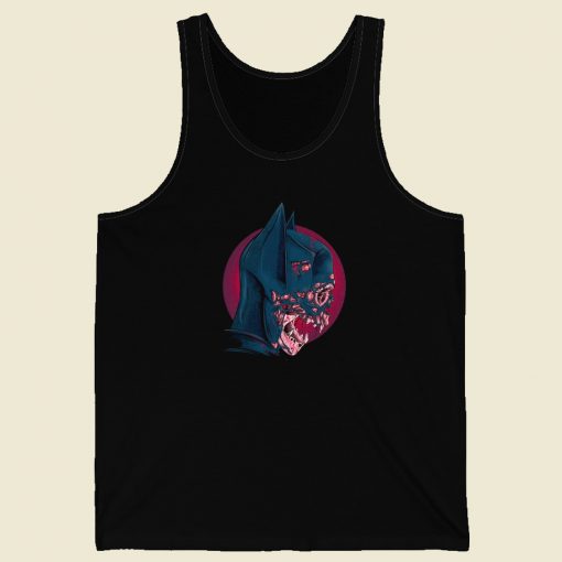 Dead Bat Head Graphic 80s Tank Top