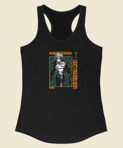 Demon Cyborg In Frame 80s Racerback Tank Top