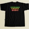 Deppressed Stressed Horny Parody 80s T Shirt Style