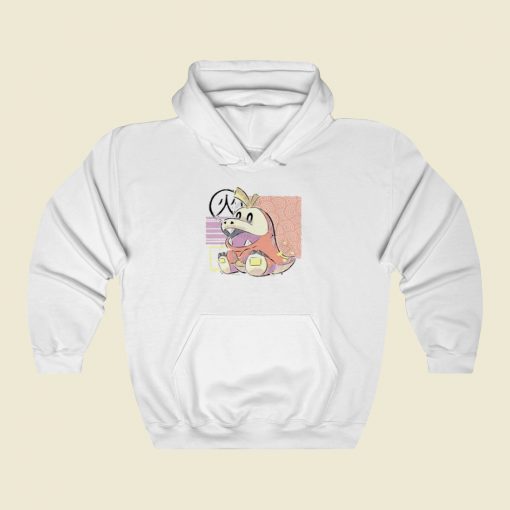 Fire Crocodile Funny Hoodie Style