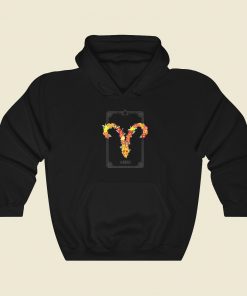 Floral Zodiac Sign Aries Hoodie Style