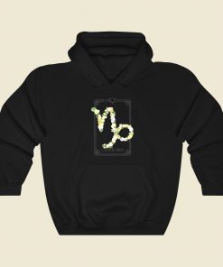 Floral Zodiac Sign Caapricorn Hoodie Style