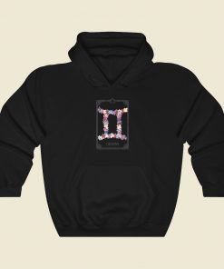 Floral Zodiac Sign Gemini Hoodie Style