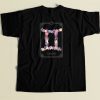 Floral Zodiac Sign Gemini 80s T Shirt Style