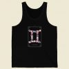 Floral Zodiac Sign Gemini 80s Tank Top