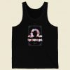 Floral Zodiac Sign Libra 80s Tank Top