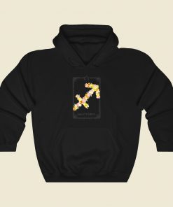 Floral Zodiac Sign Sagittarius Hoodie Style