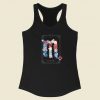 Floral Zodiac Sign Scorpio 80s Racerback Tank Top