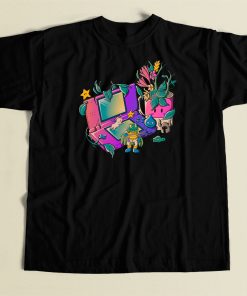 Gaming Adventure Graphic 80s T Shirt Style