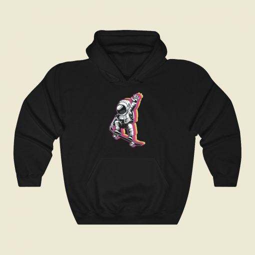 Glitch Skater Astronaut Hoodie Style