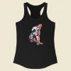 Glitch Skater Astronaut 80s Racerback Tank Top