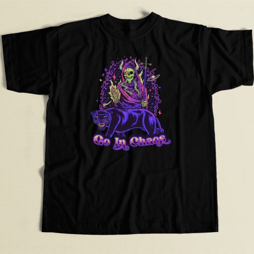 Go In Chaos With Satan 80s T Shirt Style