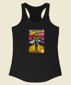 Great Saiyaman Comics 80s Racerback Tank Top