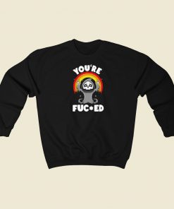 Happy Reaper Fuced Funny 80s Sweatshirts Style