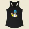 Homer Umbrella Academy 80s Racerback Tank Top