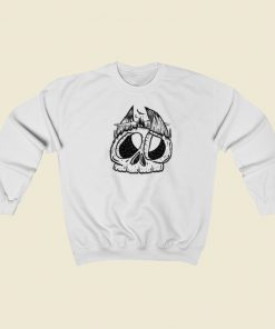 Horns Skull Psycho 80s Sweatshirts Style