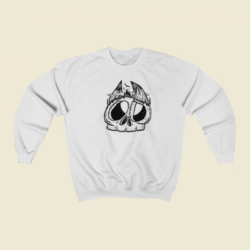 Horns Skull Psycho 80s Sweatshirts Style