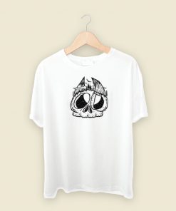 Horns Skull Psycho 80s T Shirt Style