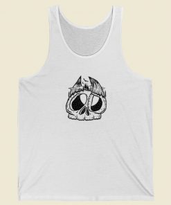 Horns Skull Psycho 80s Tank Top