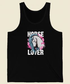 Horse Lover Girl Horseback 80s Tank Top