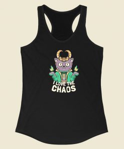 I Love The Chaos 80s Racerback Tank Top