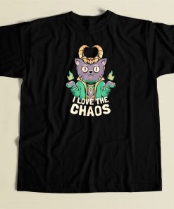 I Love The Chaos 80s T Shirt Style