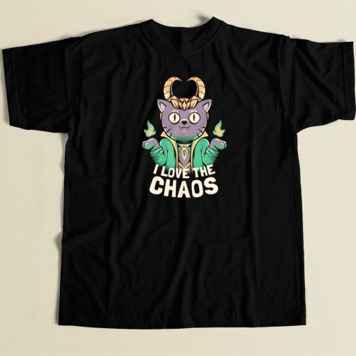 I Love The Chaos 80s T Shirt Style