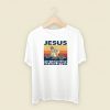 Jesus The Ultimate Deadlifter 80s T Shirt Style