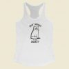 Just Cat With Anixiety 80s Racerback Tank Top