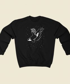 Killer Whale Astronaut 80s Sweatshirts Style