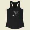 Killer Whale Astronaut 80s Racerback Tank Top